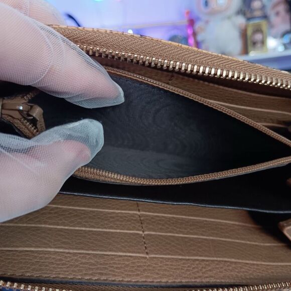 Gucci Python Exotic Leather Vintage Bamboo Tassel Zip Around Large Size Wallet W - Picture 8 of 14